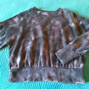 Get After It Tie Dye Crewneck Cropped Sweatshirt